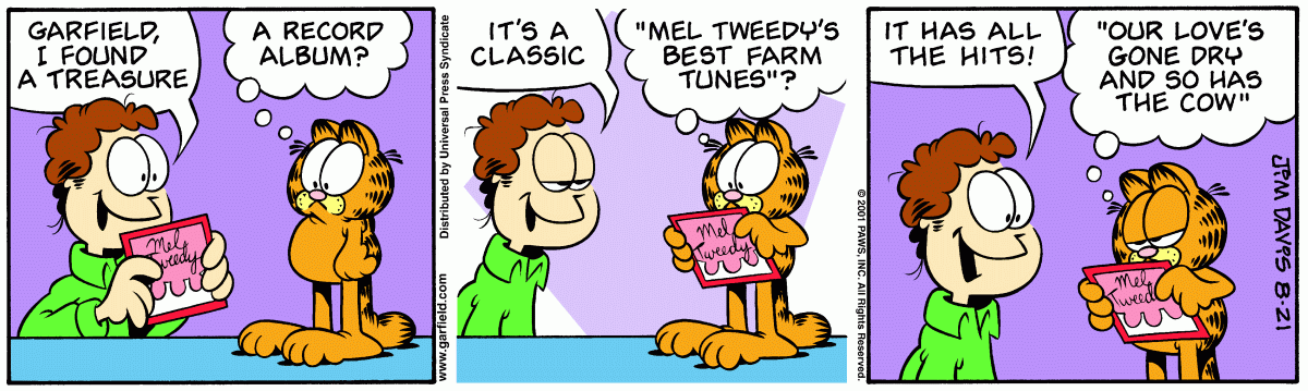 Garfield, August 21, 2001