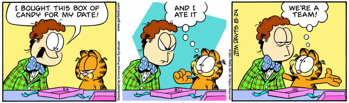 Garfield, August 24, 2001