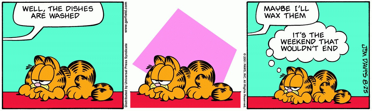 Garfield, August 25, 2001