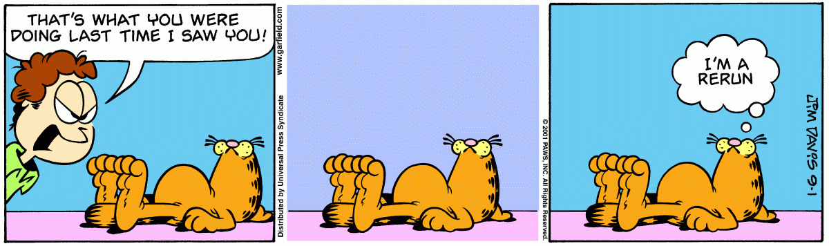 Garfield, September 1, 2001