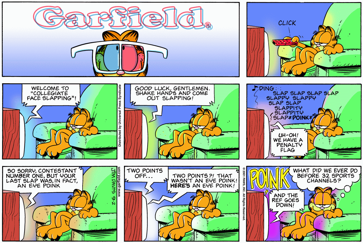 Garfield, September 2, 2001