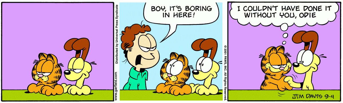 Garfield, September 4, 2001