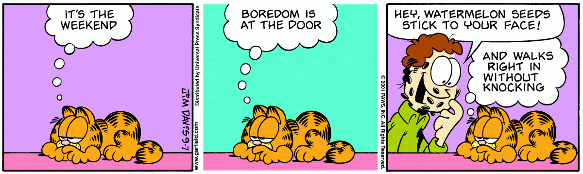 Garfield, September 7, 2001