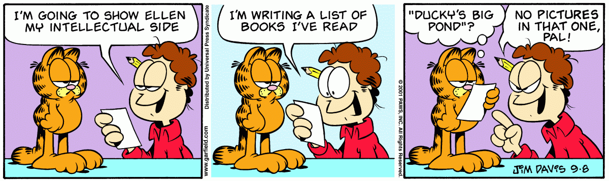 Garfield, September 8, 2001