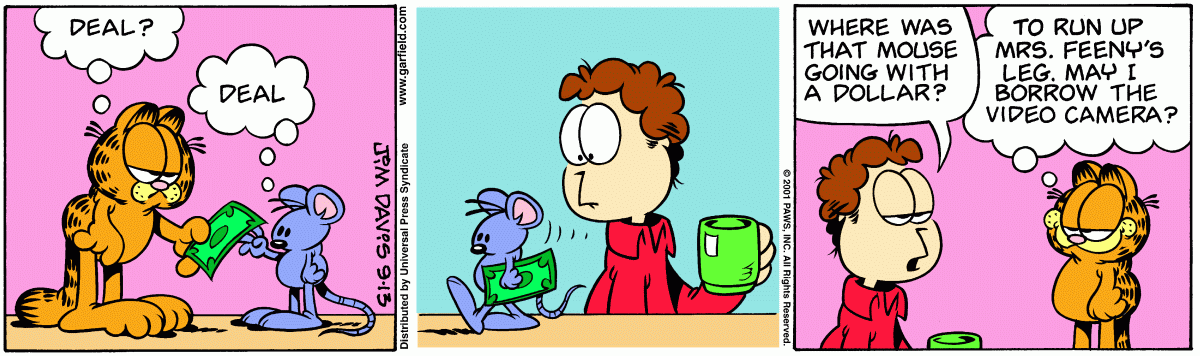 Garfield, September 13, 2001