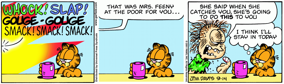 Garfield, September 14, 2001