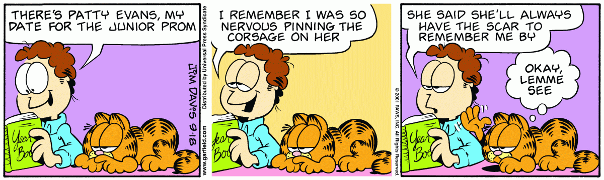 Garfield, September 18, 2001