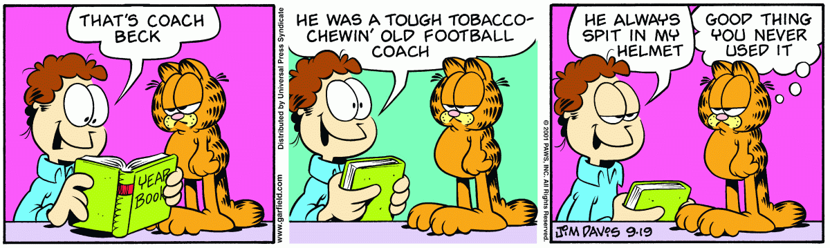 Garfield, September 19, 2001