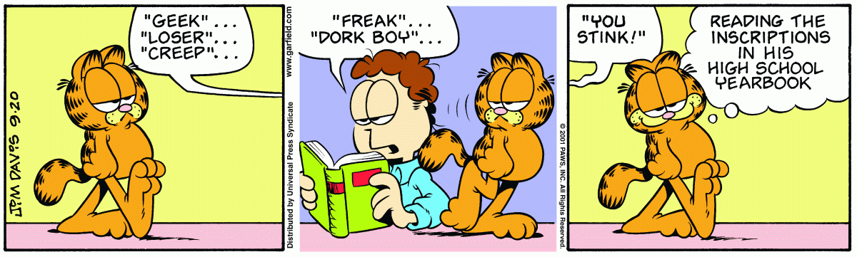 Garfield, September 20, 2001