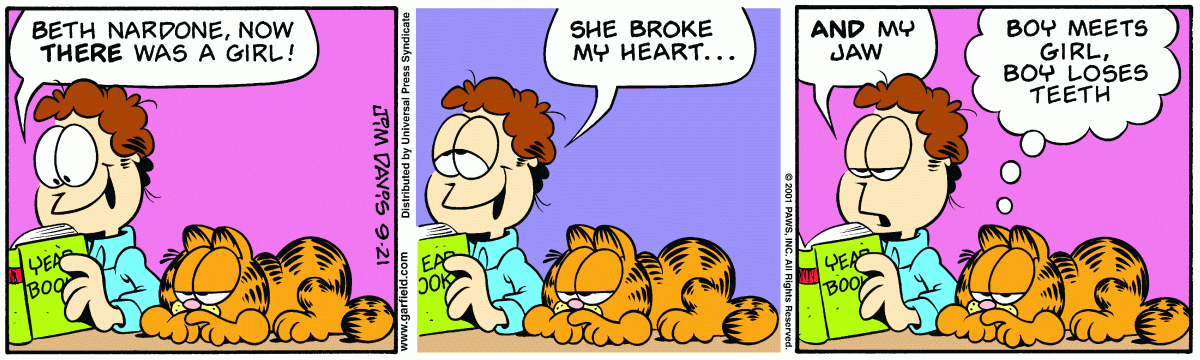 Garfield, September 21, 2001