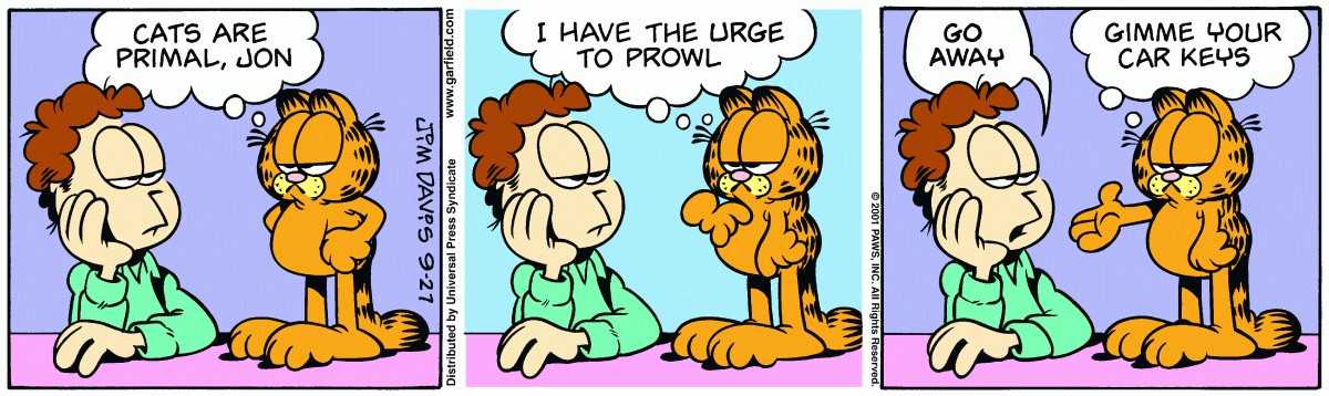 Garfield, September 27, 2001