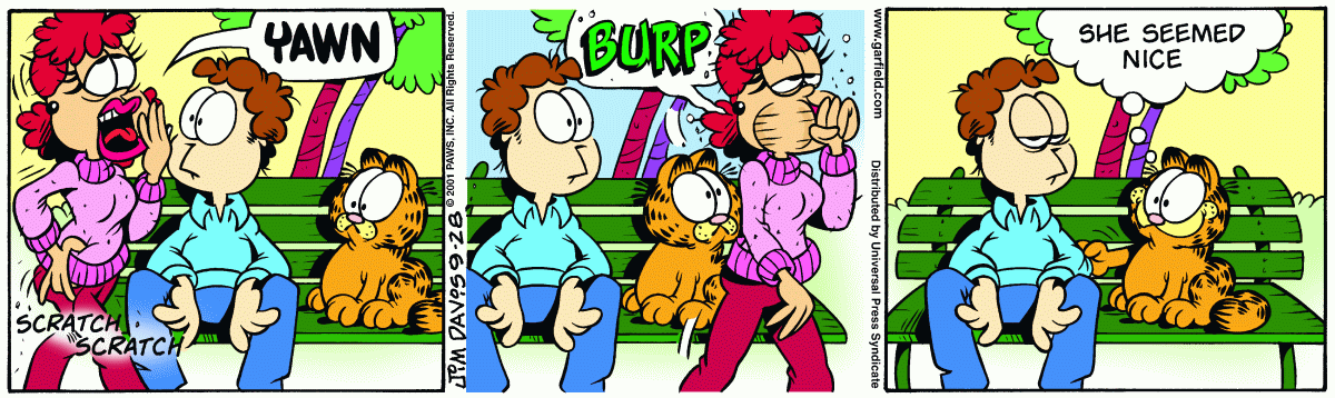 Garfield, September 28, 2001