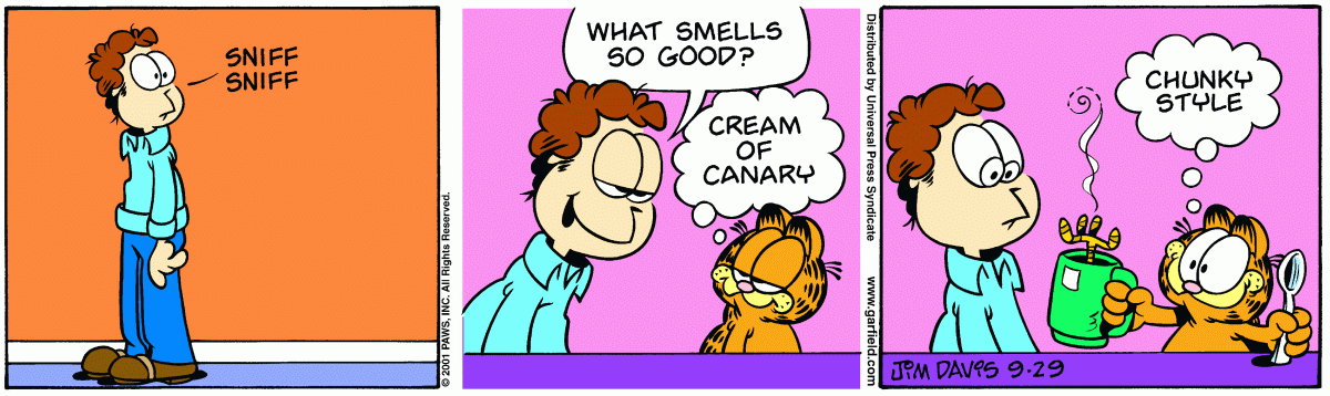 Garfield, September 29, 2001