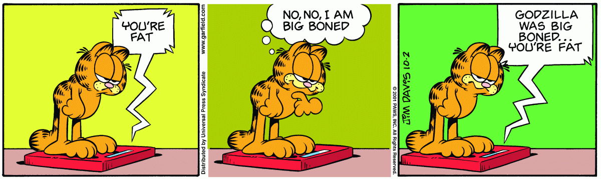 Garfield, October 2, 2001