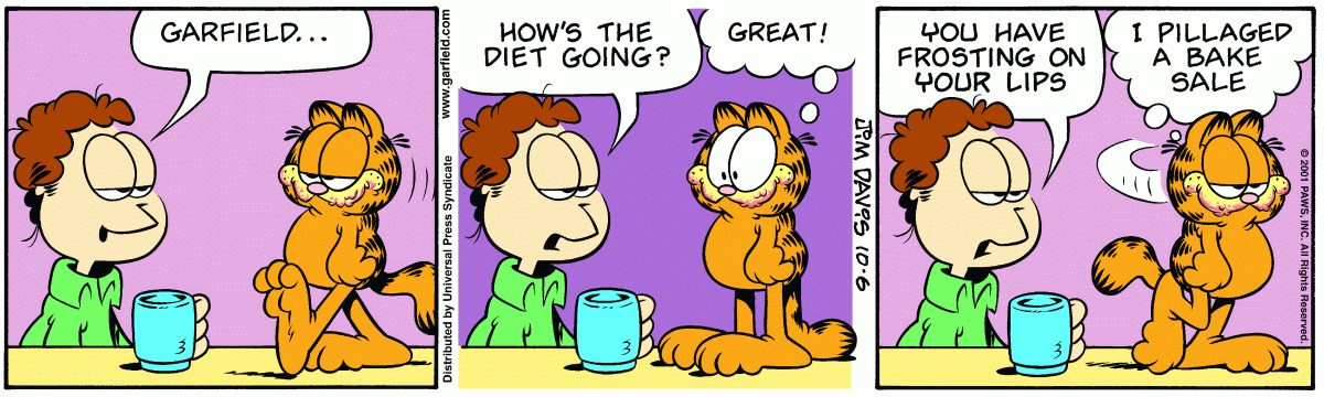 Garfield, October 6, 2001