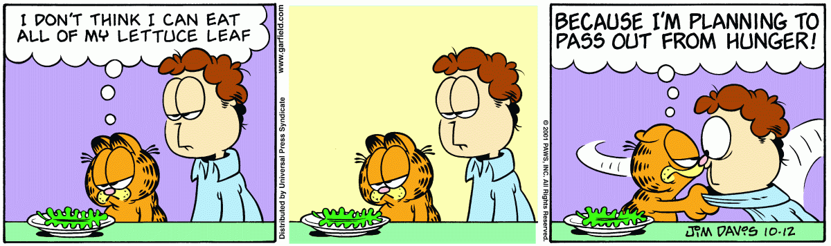 Garfield, October 12, 2001