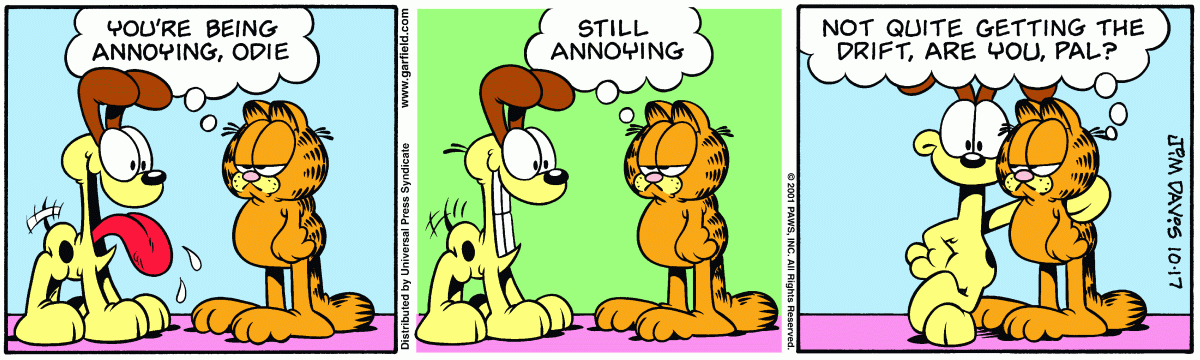 Garfield, October 17, 2001
