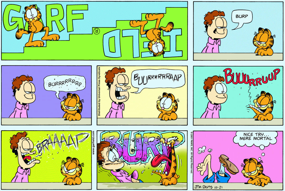 Garfield, October 21, 2001
