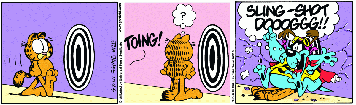 Garfield comic strip for Tuesday, October 23, 2001