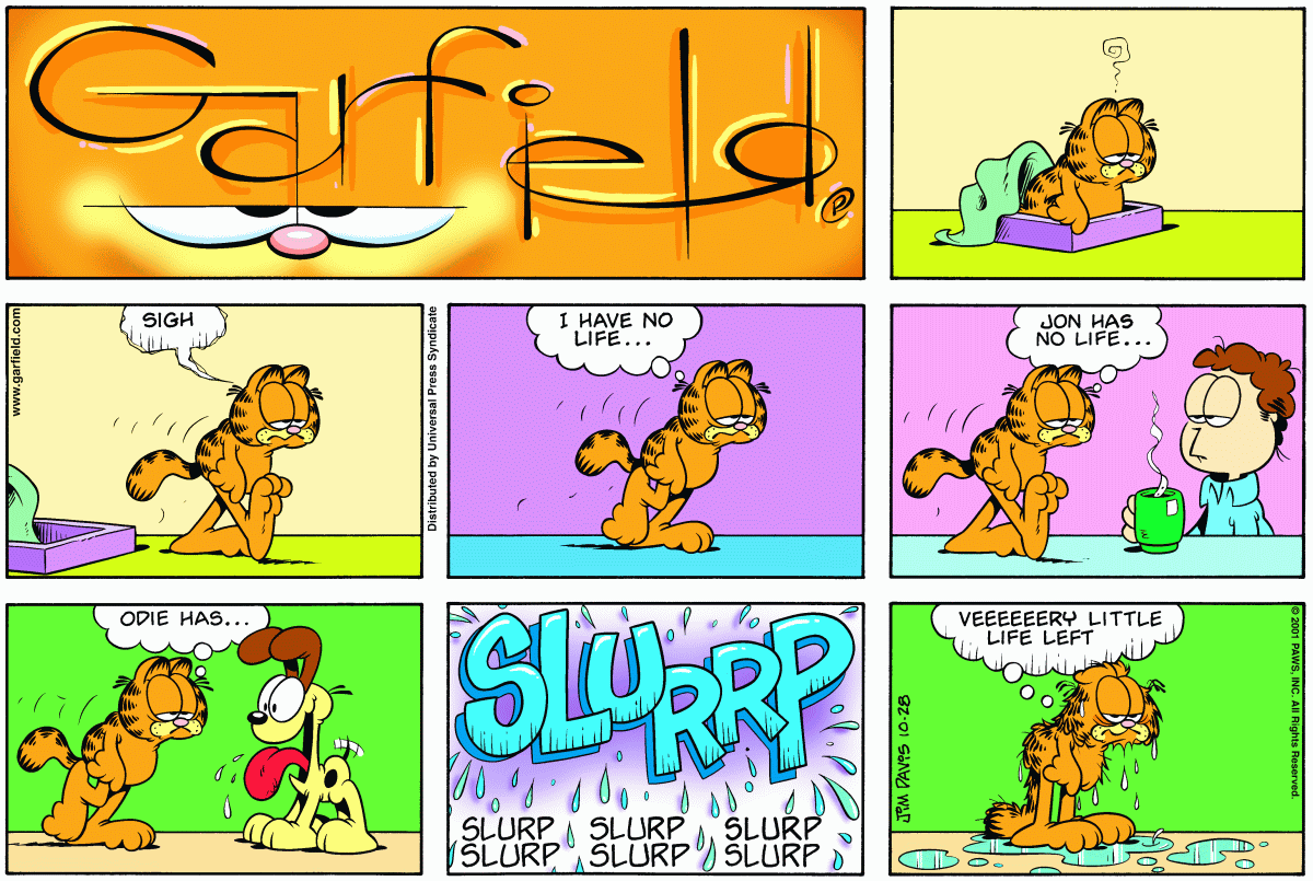Garfield, October 28, 2001