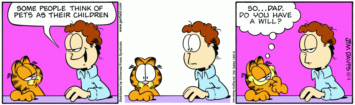 Garfield, November 1, 2001