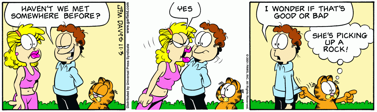 Garfield, November 3, 2001