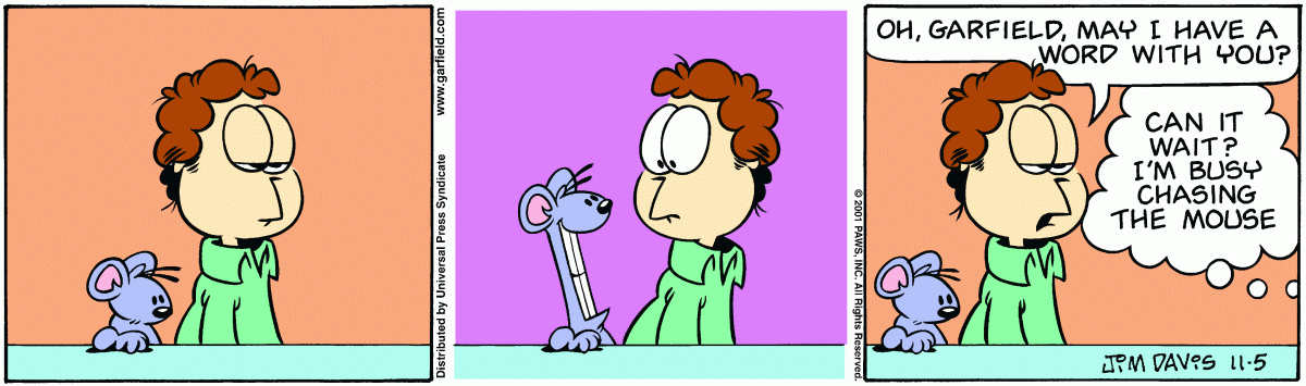 Garfield, November 5, 2001