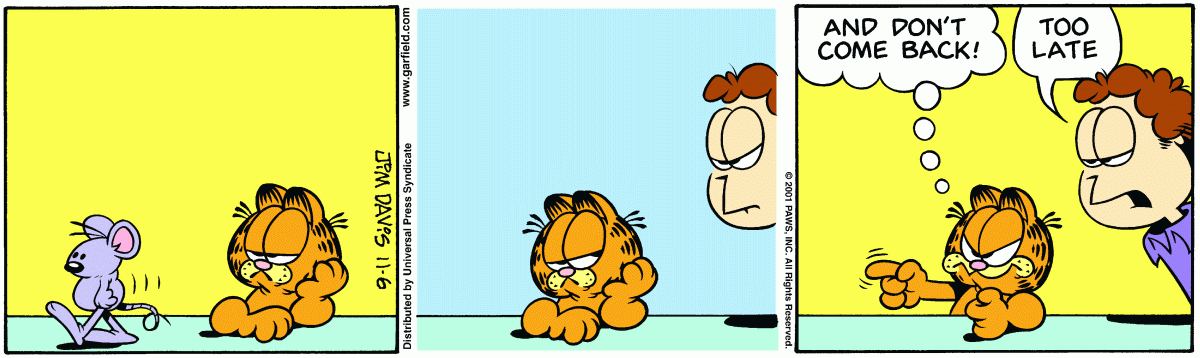 Garfield, November 6, 2001