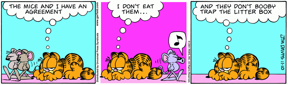 Garfield, November 10, 2001