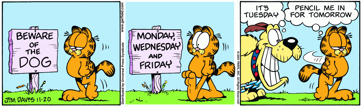 Garfield, November 20, 2001