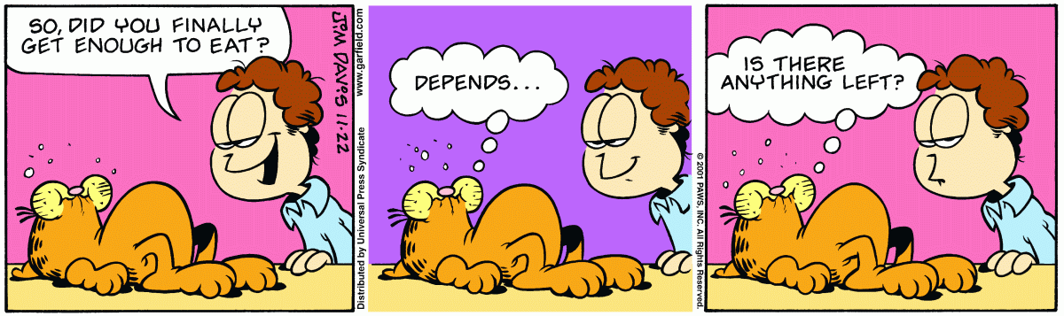 Garfield, November 22, 2001