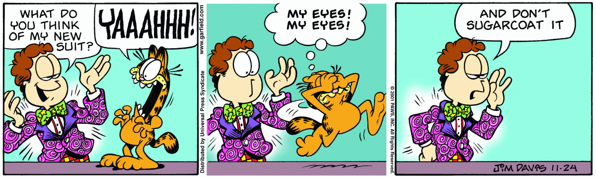 Garfield, November 24, 2001