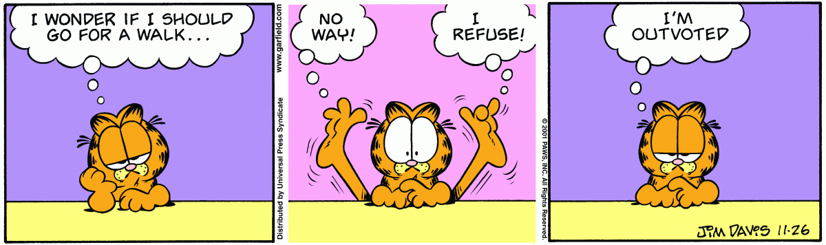 Garfield, November 26, 2001