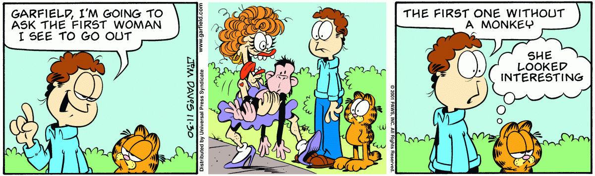 Garfield, November 30, 2001