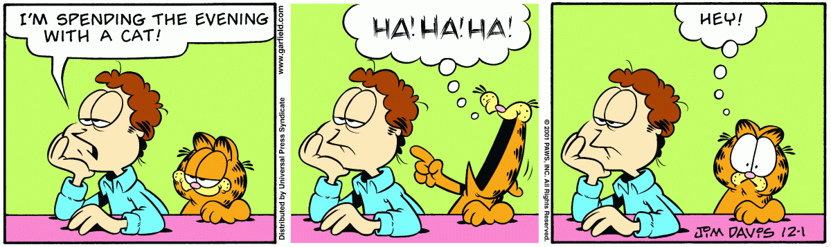Garfield, December 1, 2001