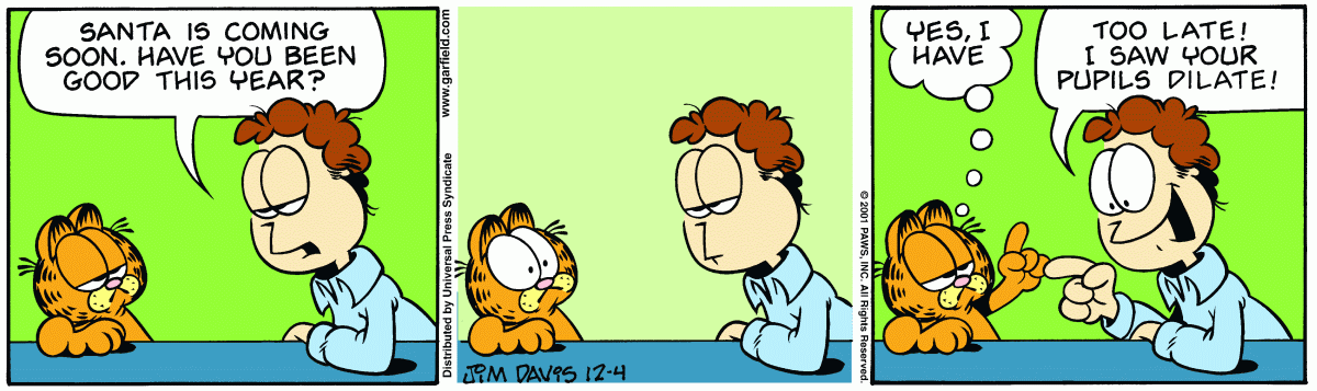 Garfield, December 4, 2001
