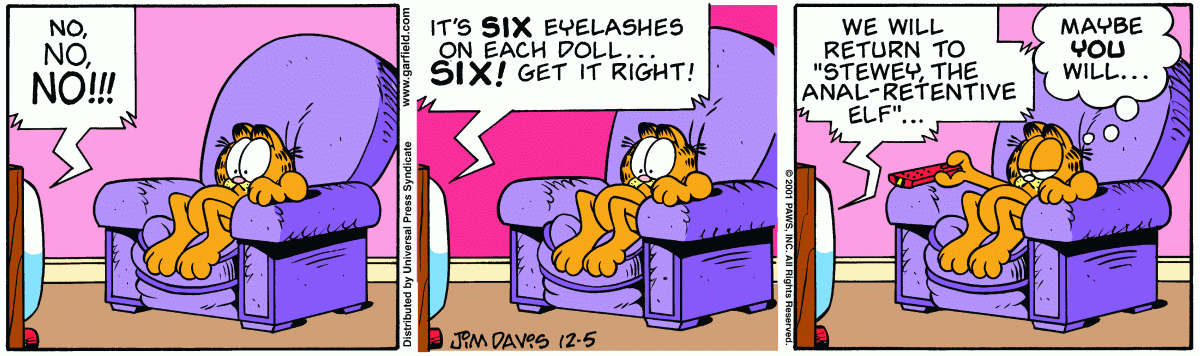 Garfield, December 5, 2001
