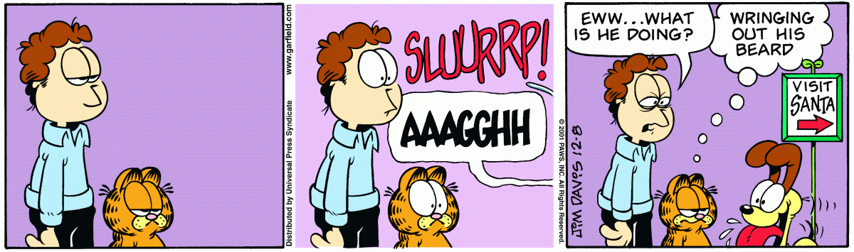 Garfield, December 8, 2001