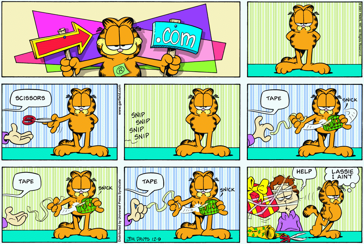 Garfield, December 9, 2001