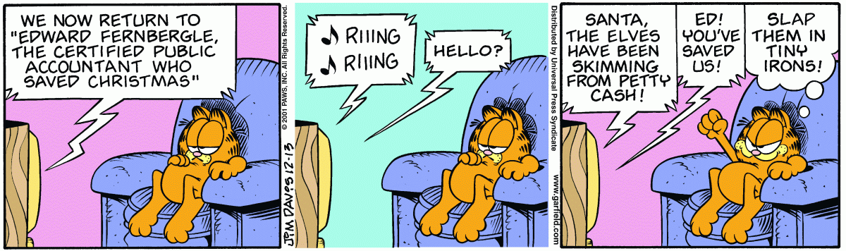 Garfield, December 13, 2001