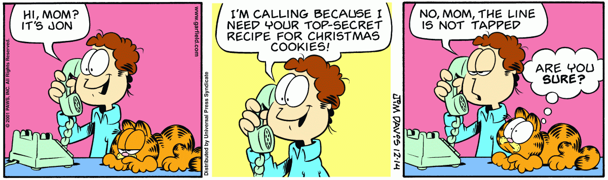 Garfield, December 14, 2001