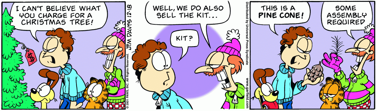 Garfield, December 18, 2001