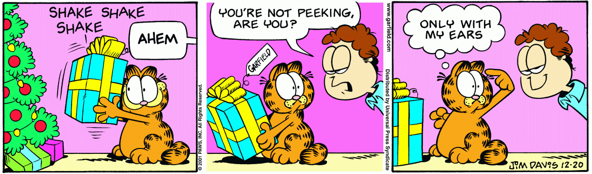 Garfield, December 20, 2001