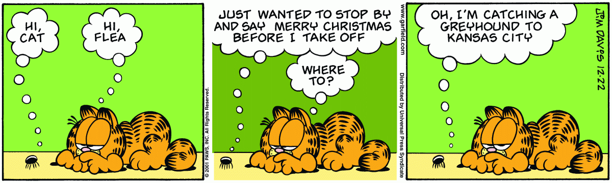 Garfield, December 22, 2001