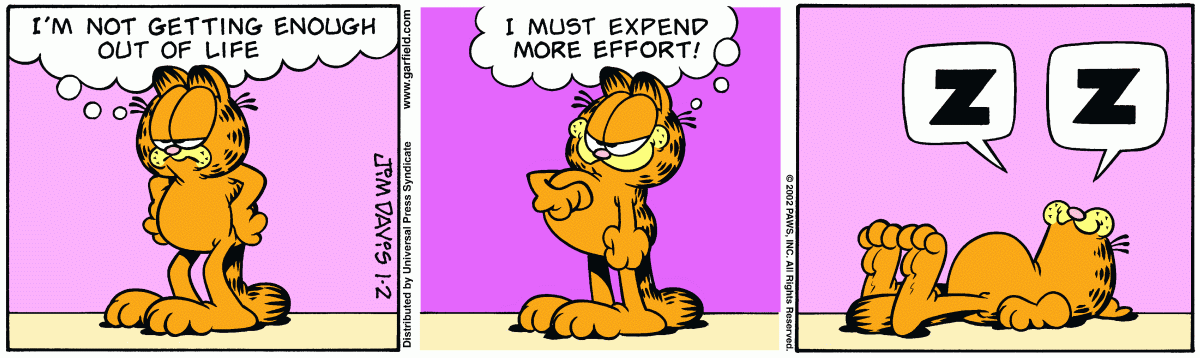 Garfield, January 2, 2002