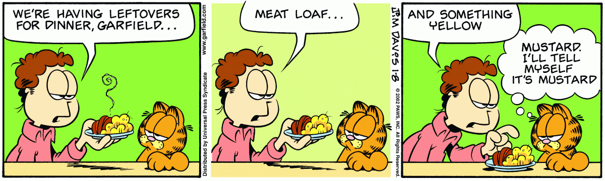 Garfield, January 8, 2002