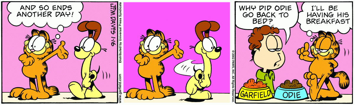 Garfield, January 16, 2002