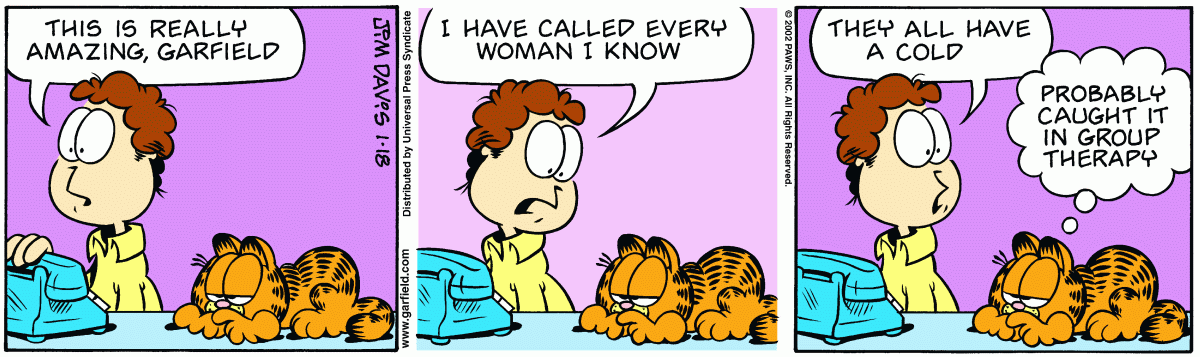 Garfield, January 18, 2002