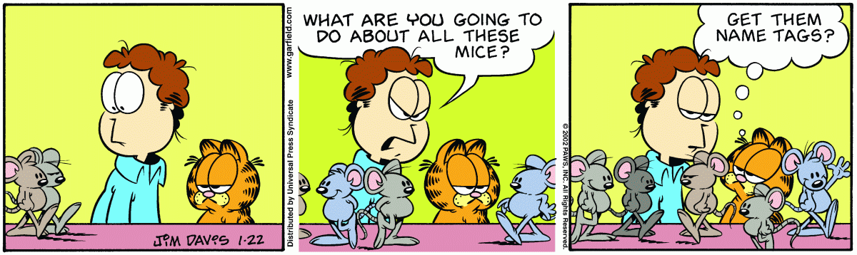 Garfield, January 22, 2002