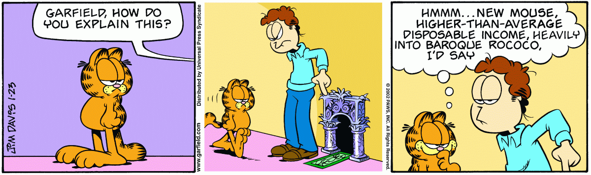 Garfield, January 23, 2002